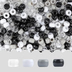 Pony Beads 4000 Pcs, Beads for Bracelets, Hair Beads, Beads for Jewelry Making by anpiwshjo