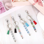 Draupnir 72 Pcs Beadable Keychains Bars, Included 36Pcs Silver Beadable - Image 6