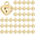 MARFOREVER 40 Pcs 18K Gold Heart Charms by MARFOREVER