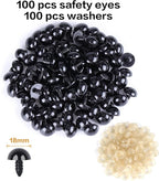 XKDOUS 18mm Safety Eyes, Crochet Eyes - Image 2