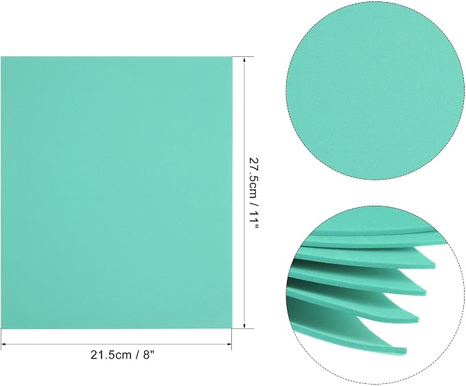uxcell Blue EVA Foam Sheets 11 x 8 inch 1.7mm Thickness - Image 2