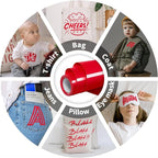 Heat Transfer Vinyl-12” x 8ft Red Iron on Vinyl Roll - Image 2