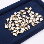 5 Pcs Natural Pearl Pendants Irregular Freshwater Pearl Pendant Charms - Image 4