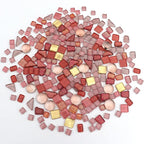 LITMIND Assorted Pink Irregular Crystal Mosaic Tiles, 9oz Value Pack - Image 2