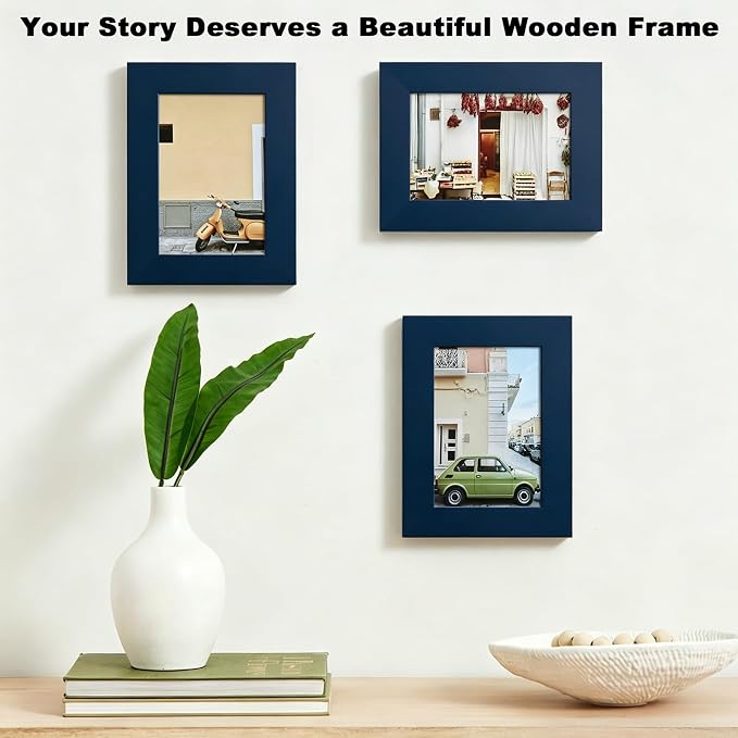 RPJC 3.5x5 inch Picture Frame Made of Solid Wood High Definition Glass - Image 4