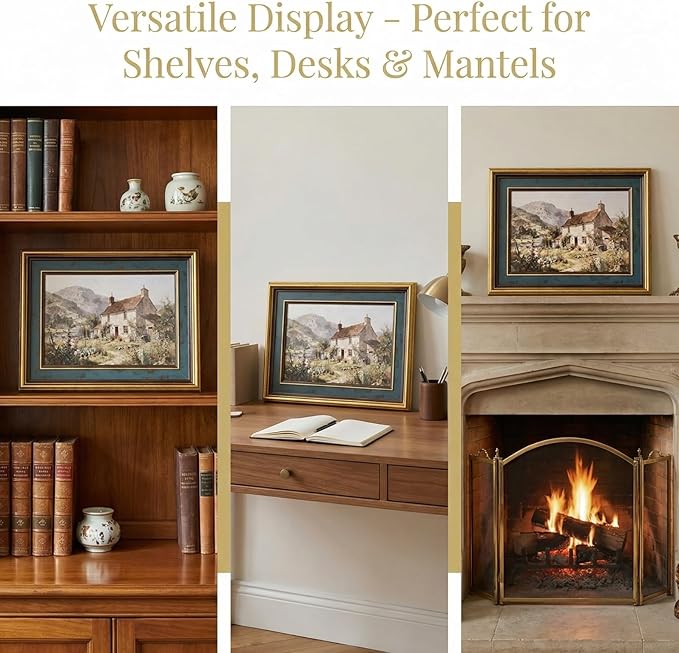 Vintage Picture Frames for Gallery Wall Frame Set, Resin Baroque Decor for - Image 3
