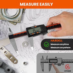 HARDELL Digital Caliper 0-8" Stainless Steel Waterproof Inch/Fractions/mm | - Image 3