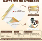 Holographic Gold Metallic Foil Heat Transfer Vinyl, Chrome HTV Easy to Cut & - Image 4