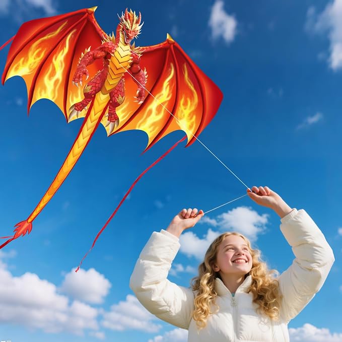 Large Kite for Kids & Adults Easy to Fly Kite, Outdoor Activities, Beach & Park - Image 4