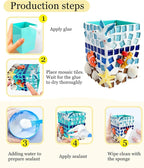 YUCHIYA DIY Glass Mosaic Pen Holder Craft Kit - Image 5