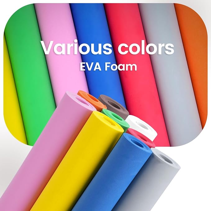 Do²ping Brown Eva Foam Sheets roll, 6mm eva Craft Foam 49''x13.9'' High Density - Image 6