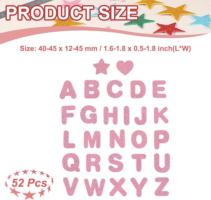 PATIKIL Alphabet Foam Stickers - Image 2