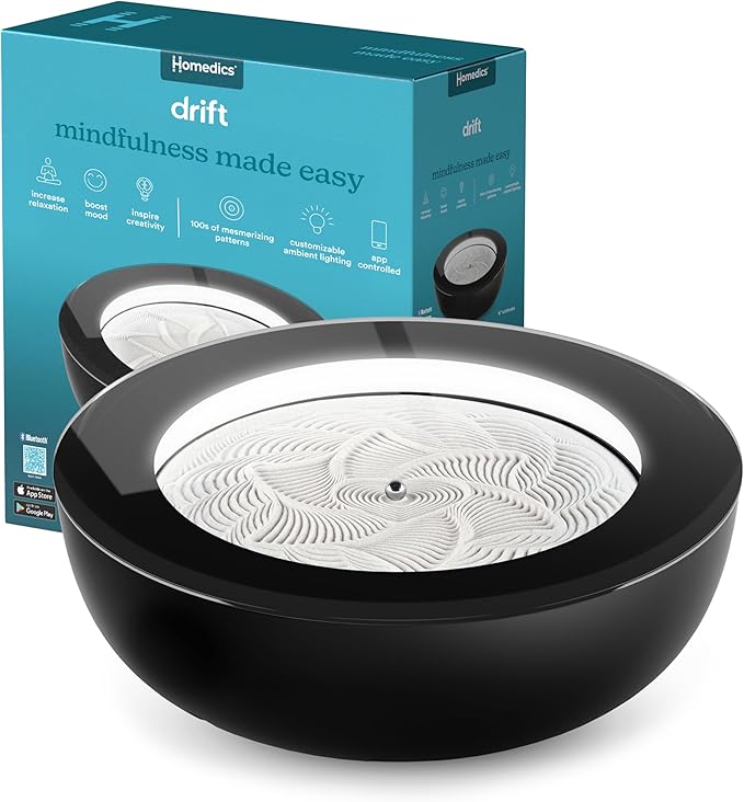 Homedics Drift Sandscape, Perpetual Motion Machine, Zen Garden, Meditation by Homedics