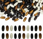 400Pcs Large Hole Barrel Wood Beads, BetterJonny 15x7mm 4 Colors Natural Wooden by BetterJonny