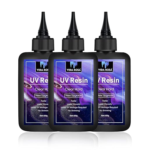 UV Resin 300g- VIDA ROSA Resin Crystal Clear Hard Ultraviolet Curing Epoxy Resin by VidaRosa