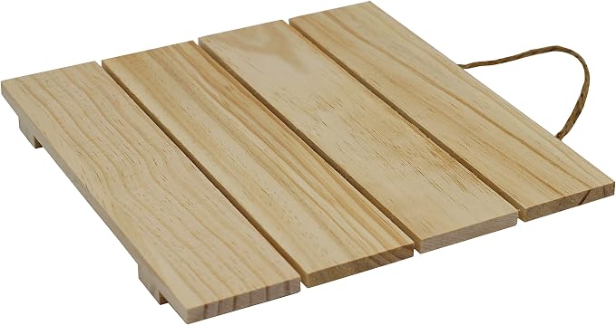 Creative Hobbies 10x10 Inch Unfinished Wood Hanging Plaque - Image 3