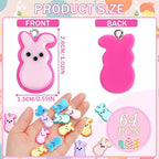 Augshy 64 Pcs Bunny Resin Charms, Easter Charm - Image 2