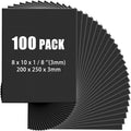 Frienda 100 Pack Black Foam Board Foam Poster Boards 8 x 10 Inch by Frienda