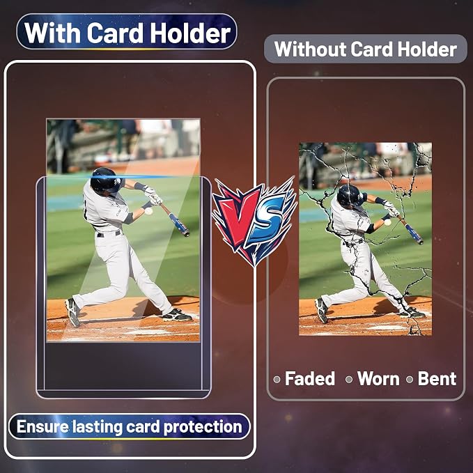 1000 Hard Plastic Card Sleeves – 1000 Toploads, 35PT Baseball Card Protectors - Image 3