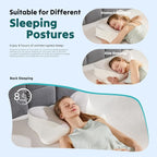 DUMOS Cervical Neck Pillow, Cooling Ergonomic Memory Foam Pillows - Image 7