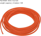 uxcell PET Expandable Sleeving 10ft 1/8" Orange Cable Management Sleeve Cord - Image 3