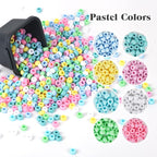 Simetufy 1200 pcs Pony Beads Macaron Pastel Colored Beads - Image 4