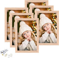 ATOBART 4x6 Picture Frame, OAK Wood Photo Frame by ATOBART