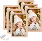 ATOBART 4x6 Picture Frame, OAK Wood Photo Frame by ATOBART