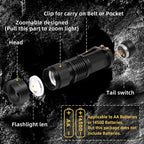 High Power 1 Mode Red LED Flashlight, Single Mode Red Flashlight, Night - Image 7