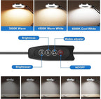 10X Magnifying Glass with Light and Clamp, Real Glass Lens, Adjustable Swing Arm - Image 5