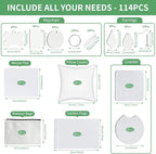 AMDAILY 114Pcs Sublimation Blanks Products, Sublimation Blanks Set | Including - Image 5