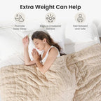 Weighted Blanket Twin Size 10lbs, Cozy Warm Adult Weighted Blankets - Image 2