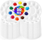 30PCS Paint Tray Palettes, Plastic Paint Pallets by SEONHOKEEN