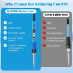 Soldering Iron Kit, 80W 110V LCD Digital Solder Iron Pen - Image 4
