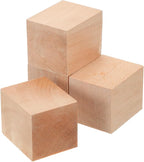 MECCANIXITY 4Pcs Basswood Carving Block, 1.6"x1.6"x2" Square Wooden Dowels by MECCANIXITY