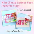 Tintnut Pink Green Splash Heat Transfer Vinyl, stretch washable, works - Image 3