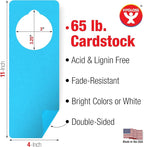 Hygloss Cardstock Door Knob Hanger Blank - Image 2