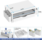 Spacrea Desk Organizer and Accessories, Computer Monitor Stand Riser - Image 6