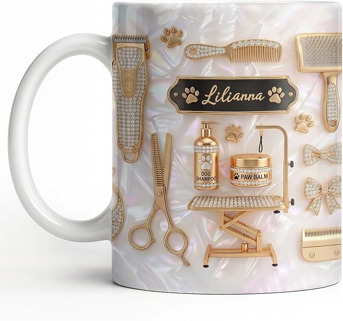Personalized Funny Groomer Mug for Women, Hairdresser Coffee Cup Gift for by ALMAGEMSUS