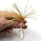 VAPKER 100 Pieces Light Gold 13cm/5-Inch Silky Handmade Soft Tassels Floss - Image 5
