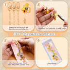 Wurosi 50 Set Paperclip Keychain Making Kit, Bag Charm Kit, 50 Keychain Clips - Image 4