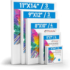 GOTIDEAL Canvas for Painting -18 Pack, 11x14 Canvas Boards for Painting by GOTIDEAL