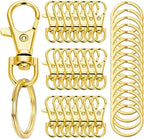 100 Pcs Keychain Hooks with Key Rings, Keychain Clip Hooks with Rings by Segauin