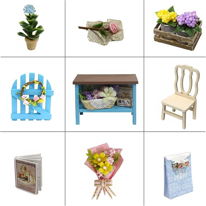 CUTEROOM DIY Doll House Miniature Furniture Wooden House Kit - Image 3
