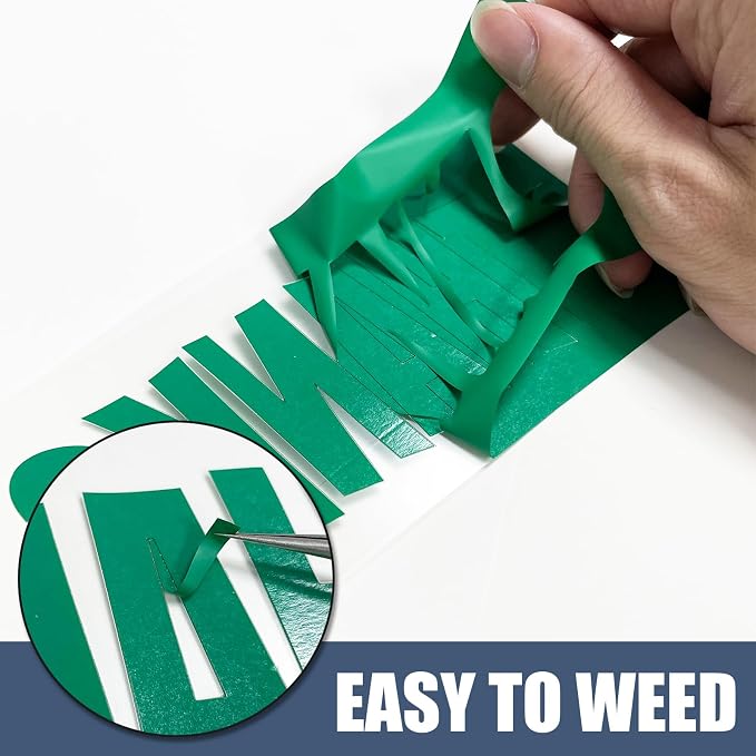 Green Heat Transfer Vinyl HTV Roll 12" x 20ft. | Easy to Cut, Weed & Transfer - Image 5