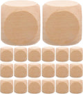 Milisten 20pcs Blank Wooden Dice, Wooden Cubes by Milisten