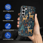 Case for Samsung Galaxy S23 Plus Case, Cute Christmas Reindeer Design Hybrid - Image 3