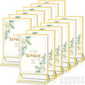 Gold Frames 4X6 Double-Sided Acrylic Sign Holder, 12 Pack | Gold Picture Frames by AcrylicSignHolderMahjongRacks%EF%BC%8CMahjongBags