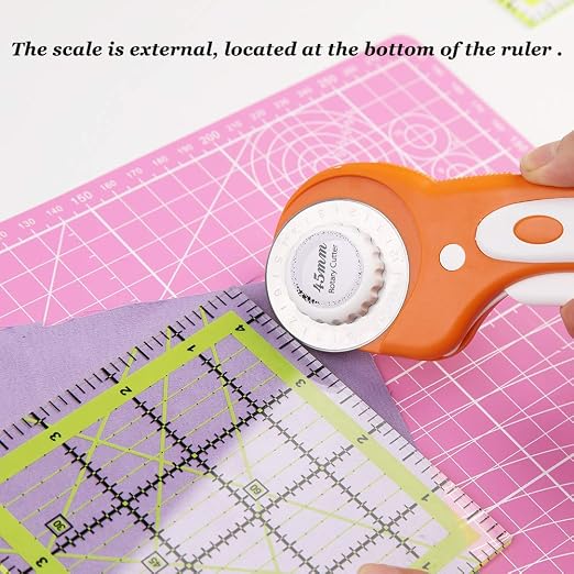 UOOU Quilting Ruler, Square Quilting Rulers Fabric Cutting Ruler Acrylic - Image 7