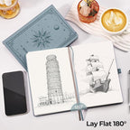EMSHOI Blank Journal Notebook, 320 Pages, A5 Size | Leather Hardcover, 100 GSM - Image 5